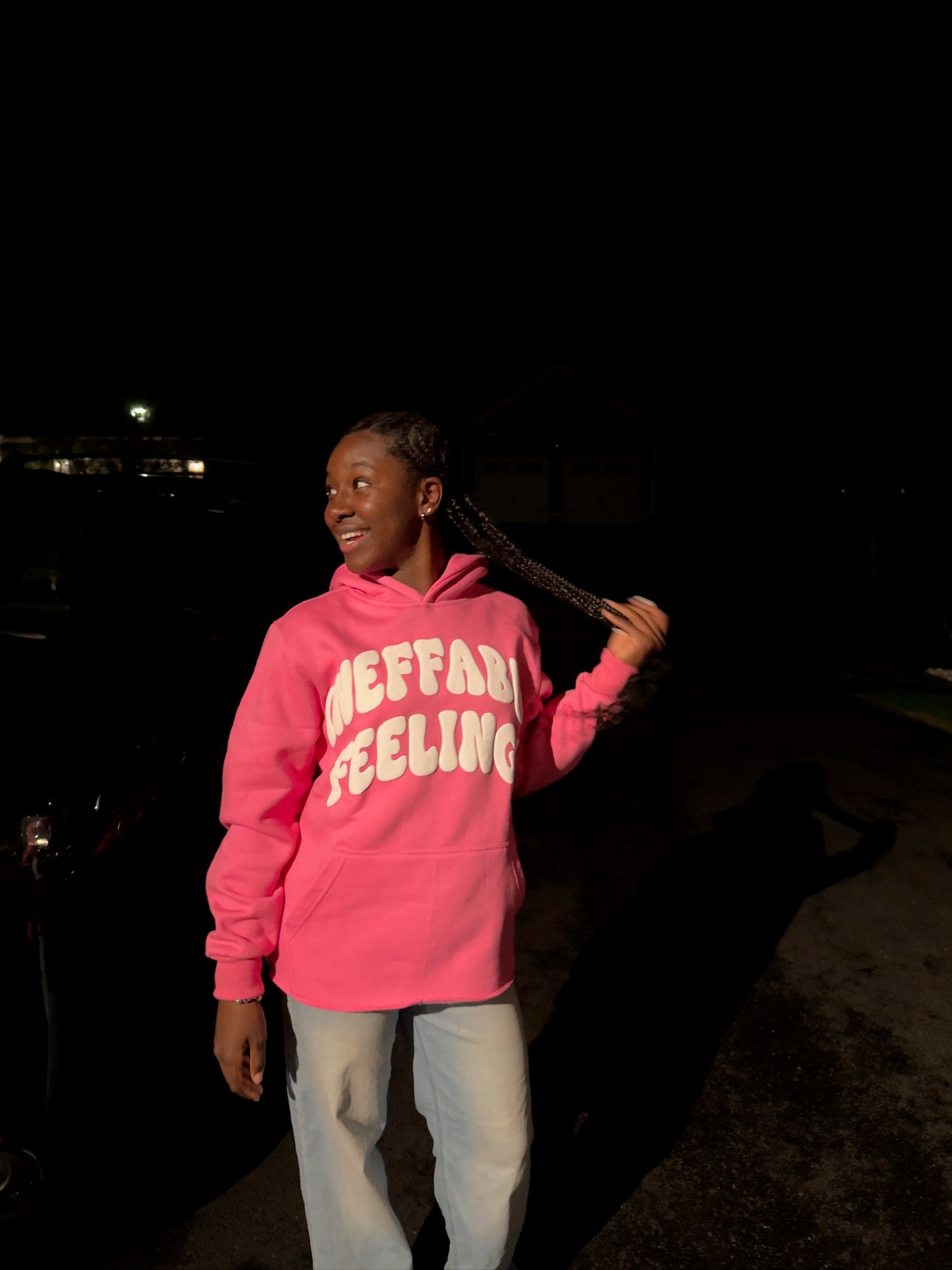 Genesis Hoodie – Pink & White