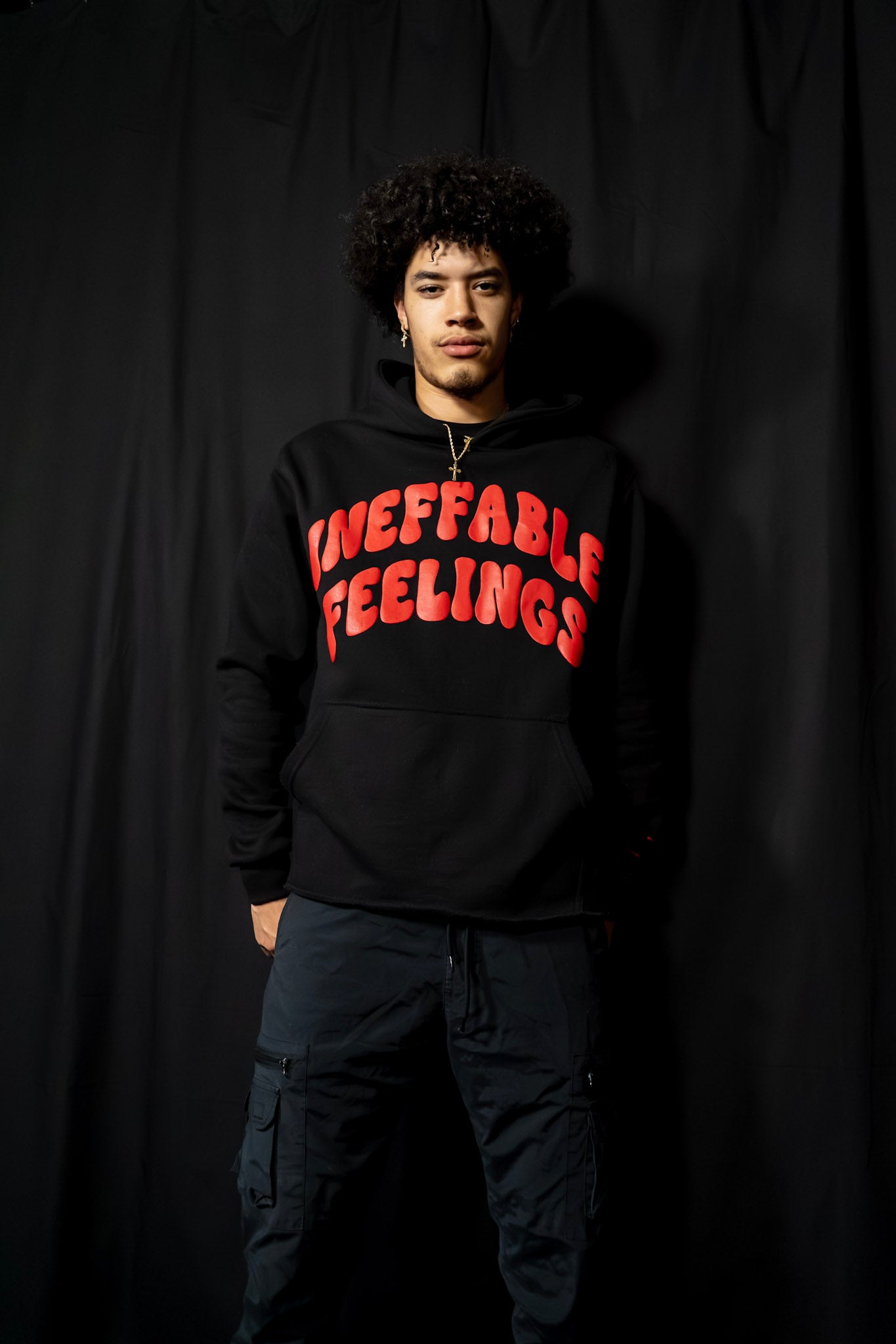 Genesis Hoodie- Black and Red