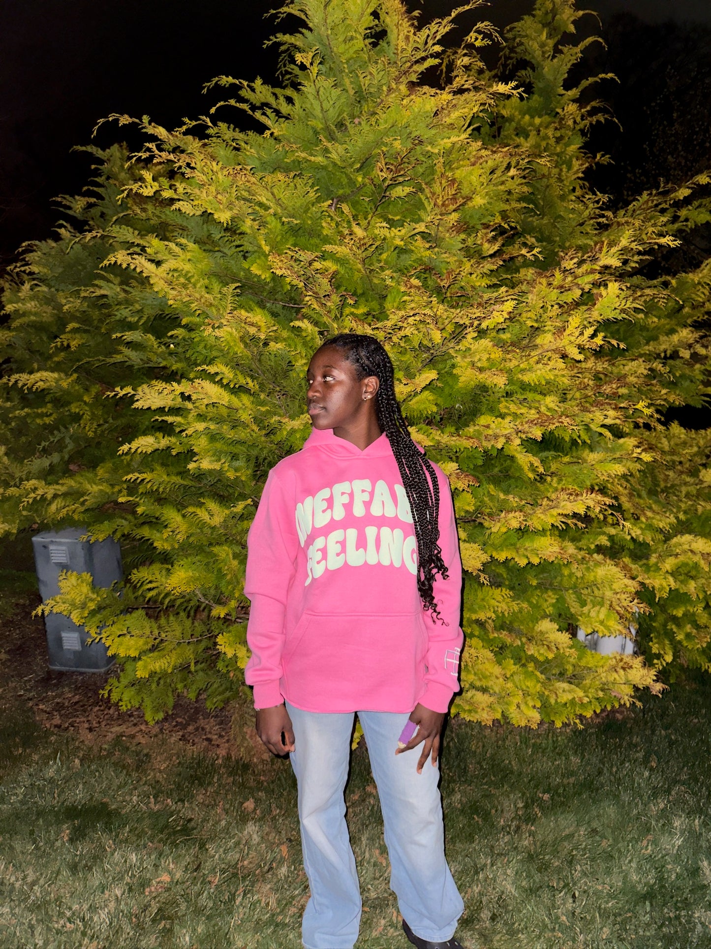 Genesis Hoodie – Pink & White
